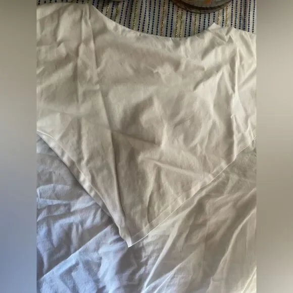 Marysia Resort Blouse White Three-Quarter Sleeve with V-Neck Sz Small - Picture 9 of 15